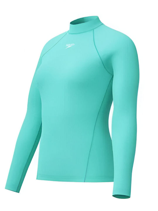 Speedo UPF 40+ Дамска Дълъг Ръкав Слънцезащитна Блуза Тюркоазенa