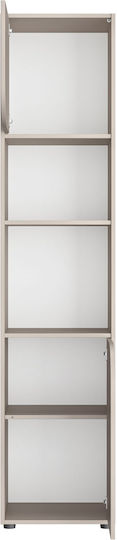 Βιβλιοθήκη Δαπέδου Ξύλινη Γκρι 45x40x200cm