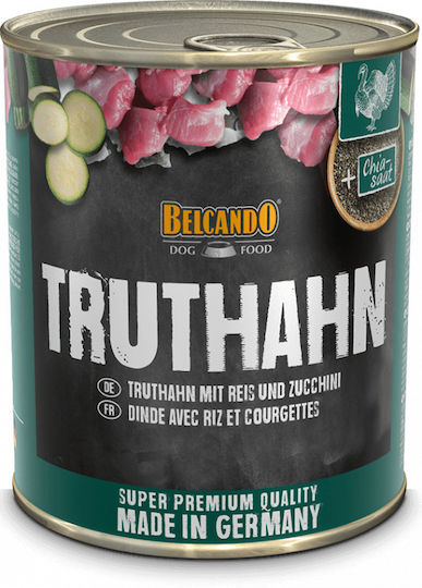 Belcando Wet Food Dogs in Cans with Turkey Grain-Free 6x800gr