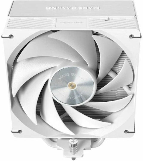 Mars Gaming MCPUX5W CPU Cooling Fan for AM4/AM5/1200/115x Socket White