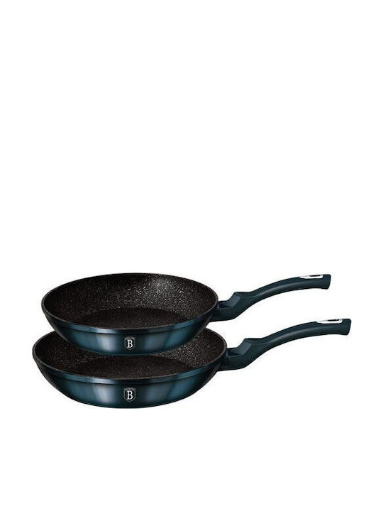 Berlinger Haus Aluminum Pans Set Aquamarine Edition with Stone Interior Coating 2 Pieces