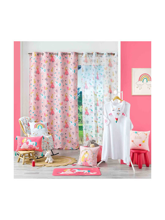 Douceur d'Intérieur Παιδική Κουρτίνα Princesse με Τρουκς Λευκή 140x240εκ.