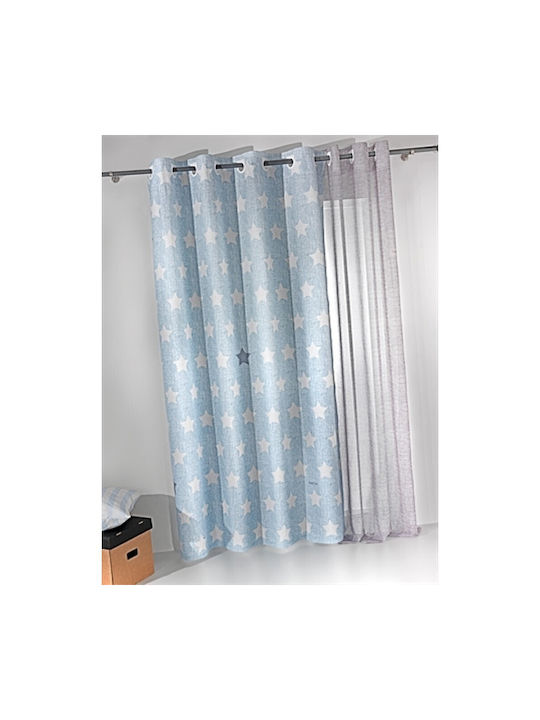 Saint Clair Kids Grommet Top Curtain Pirineo Blue 160x240cm