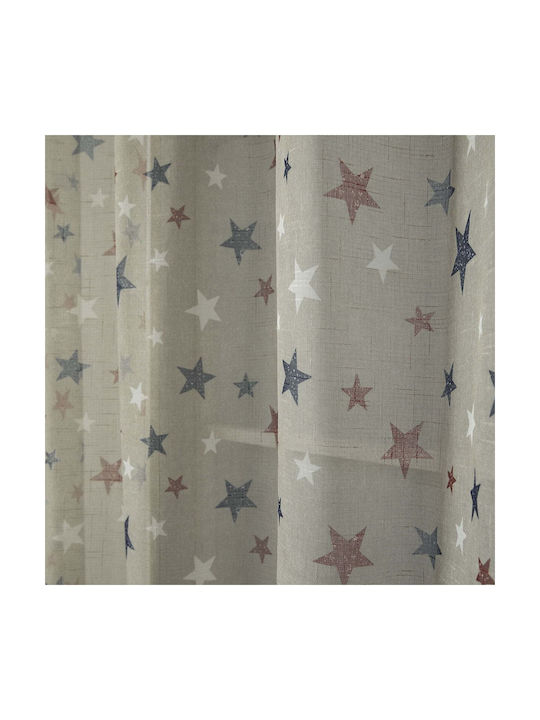 Beauty Home Kids Curtain with Grommet Tops Beige 280x280cm