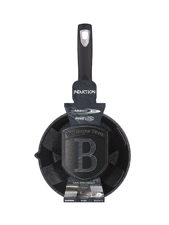 Berlinger Haus Metallic Line Carbon Pro Κατσαρολάκι Γάλακτος από Αλουμίνιο 1.2lt / 16cm