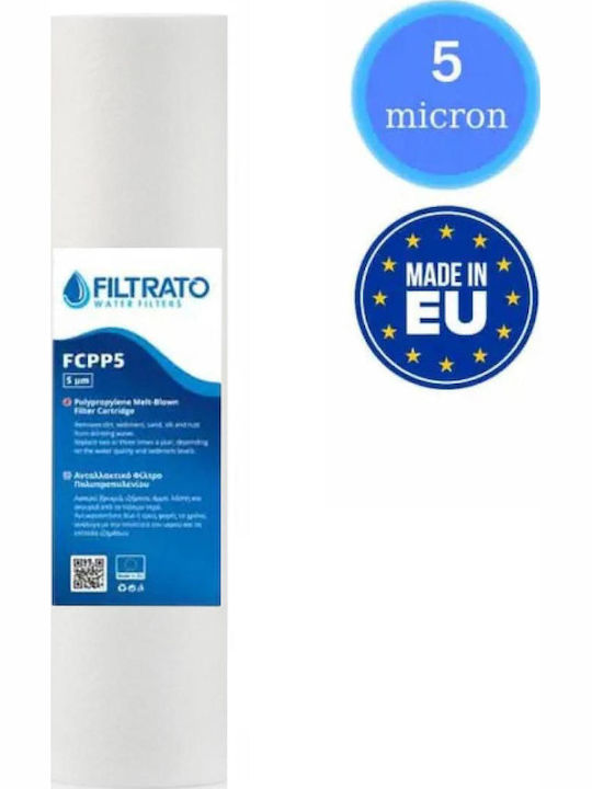 Filtrato Water Filter Replacement Central Water Filtration System made of Polypropylene 10" FCPP5 5 μm
