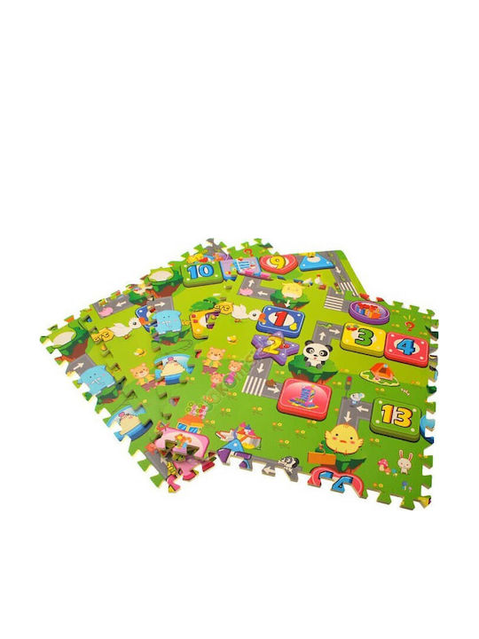 Interactive Floor Puzzle with Roads 4pcs
