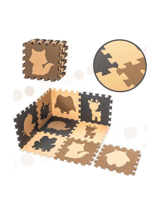 Kruzzel Interactive Floor Puzzle with Animals 9 Pieces