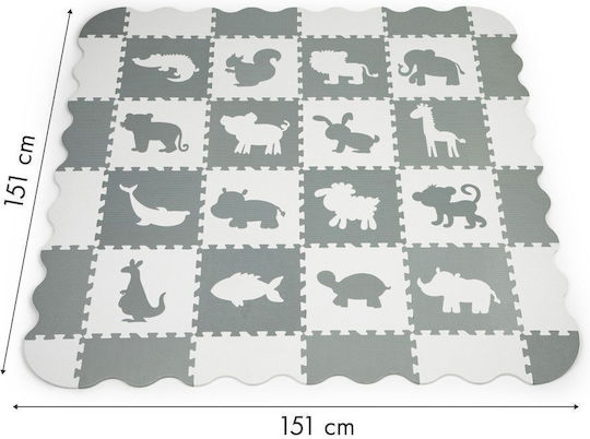 Ecotoys Puzzle de podea educativ pentru copii Covor-Puzzle Educațional 36buc