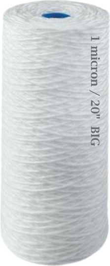 Atlas Filtri Water Filter Cartridge Central Water Filtration System 20" FA 20 BIG SX 1 Micron 1 Micron