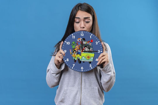 Koupakoupa Παιδικό Ρολόι Τοίχου Stitch Halloween Ξύλινο 20εκ.