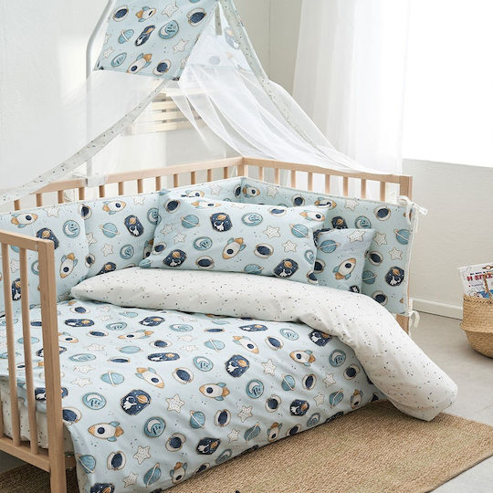 Vesta Home Cosmic Crib Duvet Light Blue 110x150cm