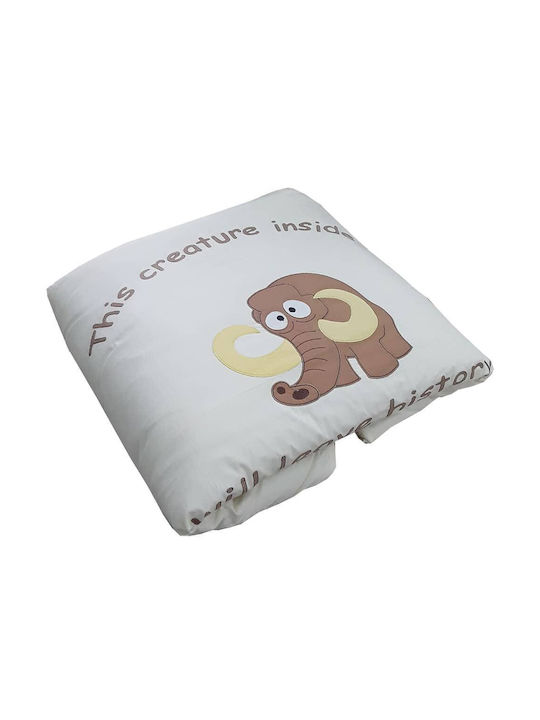 Beboulino Duvet Crib Cotton Mammoth White 90x110cm