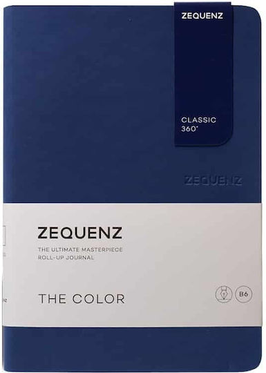 Zequenz Set 2 Notizbücher 100 Blätter B6 Geregelt Blau