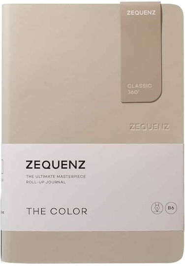 Zequenz Set 2 Notebooks 100 Sheets B6 Ruled Beige