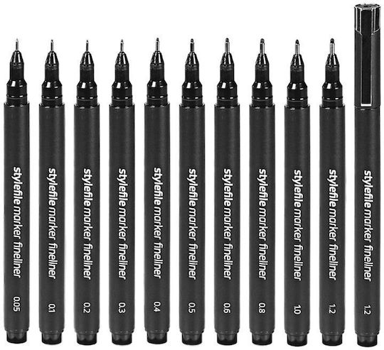 Stylefile Marker Ακρυλικός Μαρκαδόρος Πολύχρωμος 0.1mm
