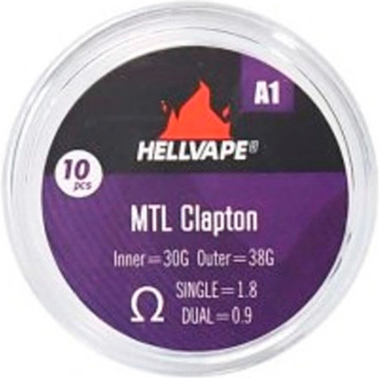 Hellvape A1 Mtl Claptons Coils Pre-built 10pcs