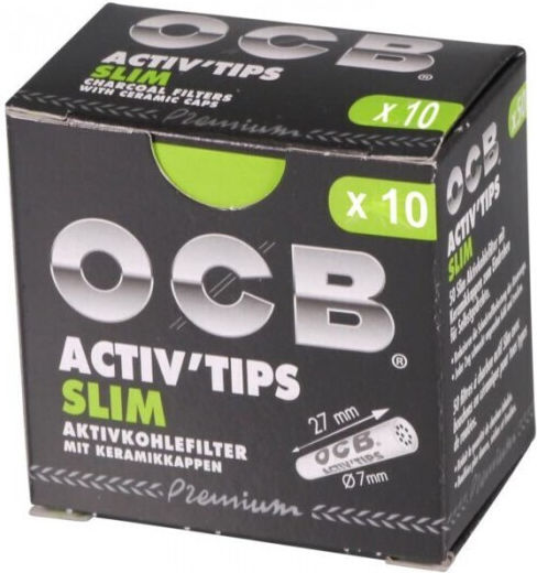 Ocb Slim Ενεργού Άνθρακα 10 Φιλτράκια