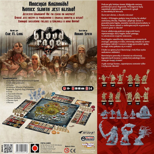 Επιτραπέζιο Παιχνίδι Blood Rage: Core Game (pl) για 2-4 Παίκτες 13+ Ετών (PL) Portal Games