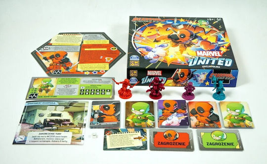 Game Expansion Marvel United: Deadpool (PL) for 1-5 Players 14+ Years Old (PL) Portal Games
