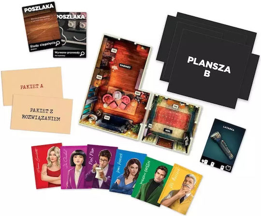 Board Game Cluedo Escape Room Game (PL) for 1-6 Players 10+ Years Old (PL) Hasbro