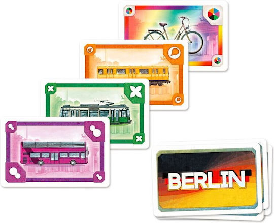 Board Game RapidRail Berlin Adventure: Fast-Paced Board Game Experience for 2-4 Players 8+ Years Old (PL) Rebel Games
