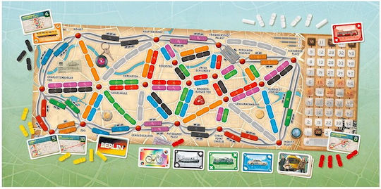 Board Game RapidRail Berlin Adventure: Fast-Paced Board Game Experience for 2-4 Players 8+ Years Old (PL) Rebel Games