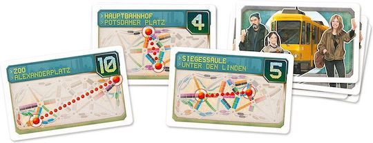Board Game RapidRail Berlin Adventure: Fast-Paced Board Game Experience for 2-4 Players 8+ Years Old (PL) Rebel Games