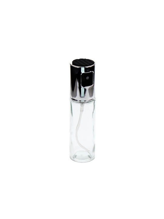 TnS Δοχείο Λαδιού Σπρέι Γυάλινο 100ml Silver