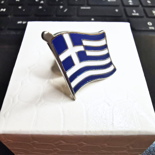 Καρφίτσα Πέτου Ελληνική Σημαία Συσκευασία Δώρου