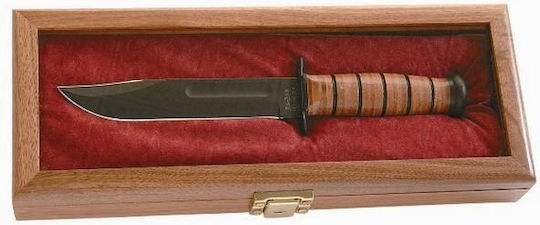 Ka-bar Holz-Vitrinenpräsentation Messer
