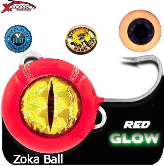 X-paragon Zoka Ball Zoka Glow Extra Power Phosphorescent 180g Red