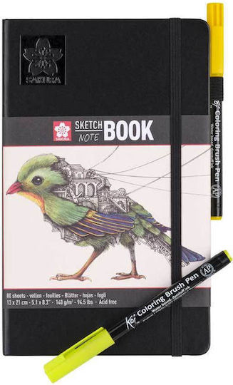 Notebook Sketchbook Sakura White Paper 9 x 14 Cm