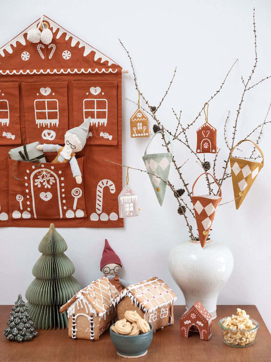 Fabric Hanging Countdown Calendar-Gingerbread
