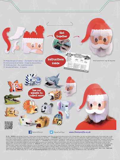 Santa Maske 3D