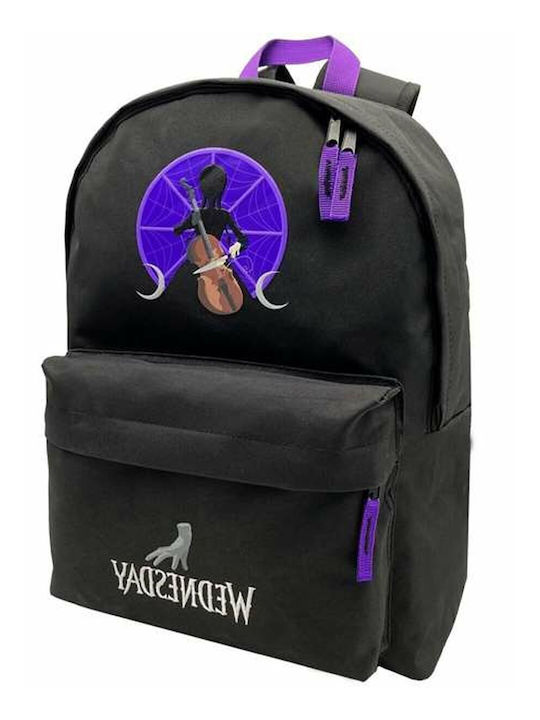 TOYBAGS Wednesday School Bag Backpack Junior High-High School Black