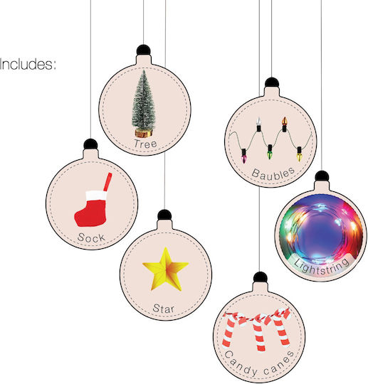 Winkee Christmas Office Decoration Set