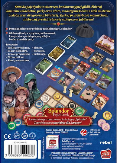 Board Game Majestic Clash: The Definitive Battle for 2 Players 10+ Years Old (PL) Rebel Games