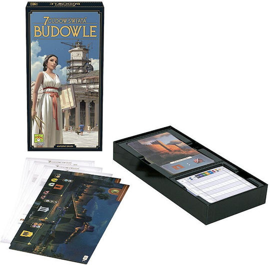 Game Expansion 7 Wonders Buildings (PL) for 3-7 Players 10+ Years Old (PL) Rebel Games