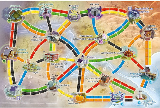Board Game Get On The Ghost Train 6+ Years Old (PL) Rebel Games