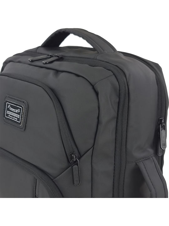 Forecast Waterproof Laptop Backpack for 15.6" Laptop with USB Port in Black Color 2109-mayro