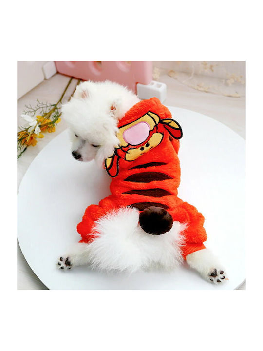 Tiger Full Body Clothing for Dogs in Orange Colour XXSmall