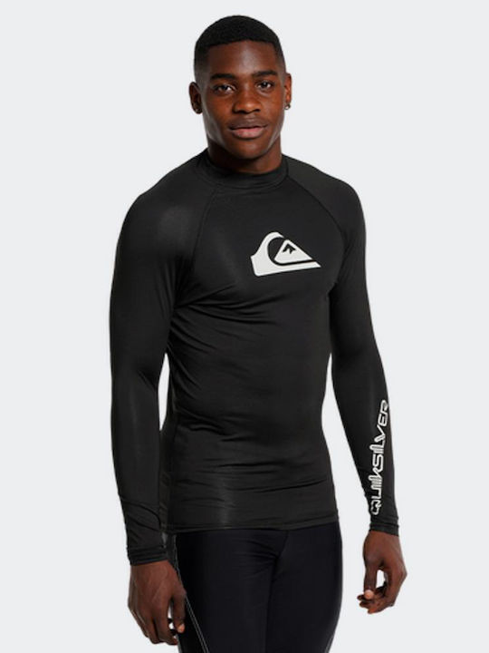 Quiksilver Men's Long Sleeve Sun Protection Shirt Black