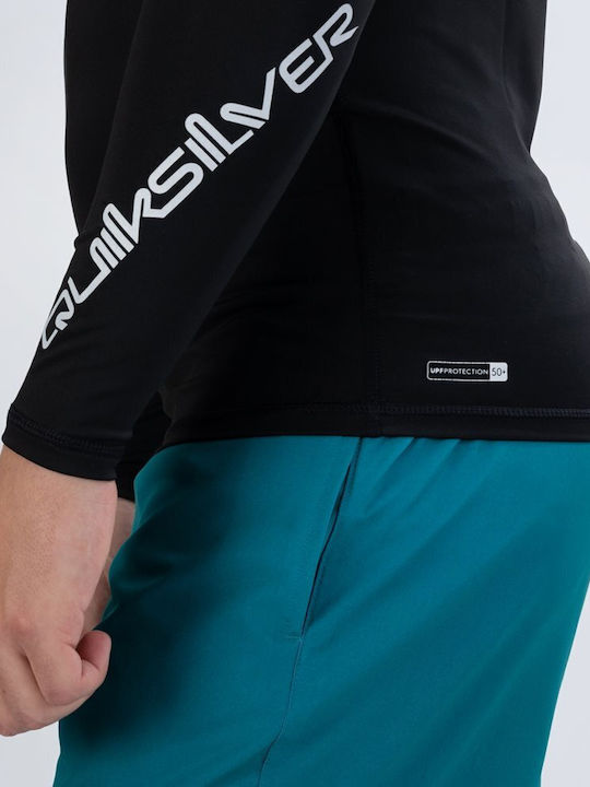 Quiksilver Men's Long Sleeve Sun Protection Shirt Black