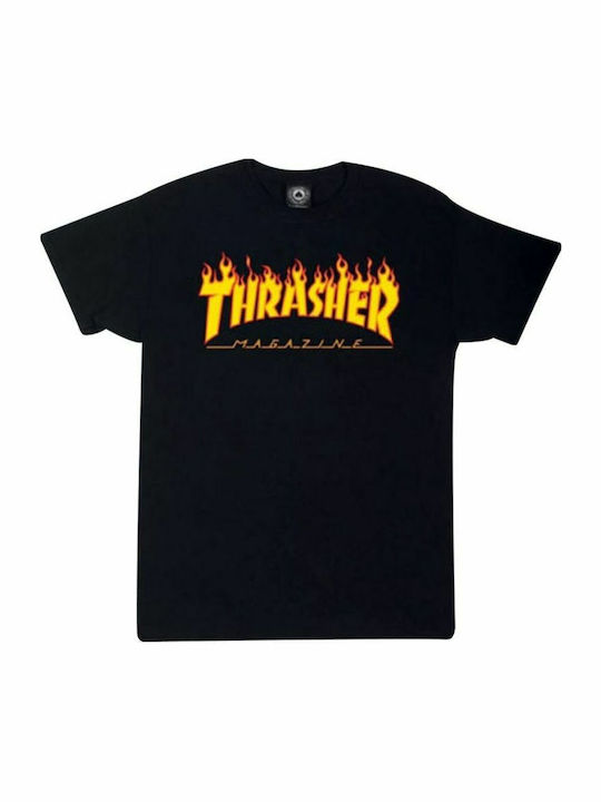 Flame Logo T-Shirt Schwarz