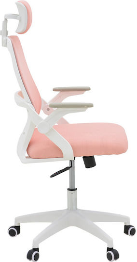 Pakketo Peja Office Chair Pink-frame White