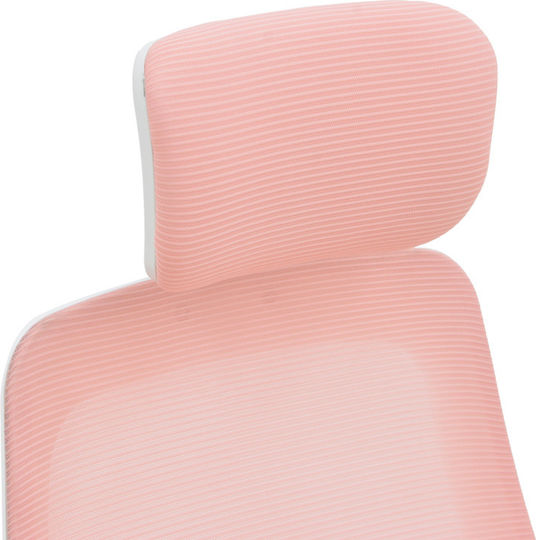 Pakketo Peja Office Chair Pink-frame White