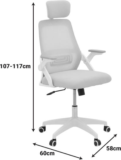 Pakketo Peja Office Chair Pink-frame White