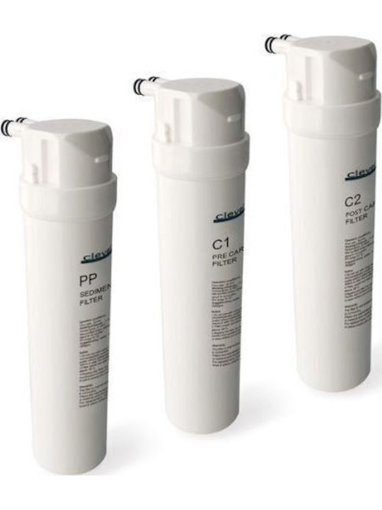 Clever Countertop Water Filter Replacement made of Activated Carbon PP-C1-C2 3pcs