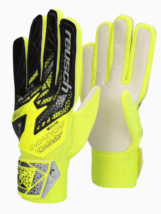 Reusch Attrakt Starter Solid Kids Goalkeeper Gloves Yellow